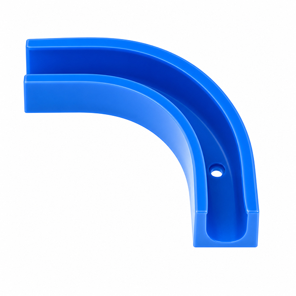Bocht 90 gr. TBV luchtslang 12mm blauw