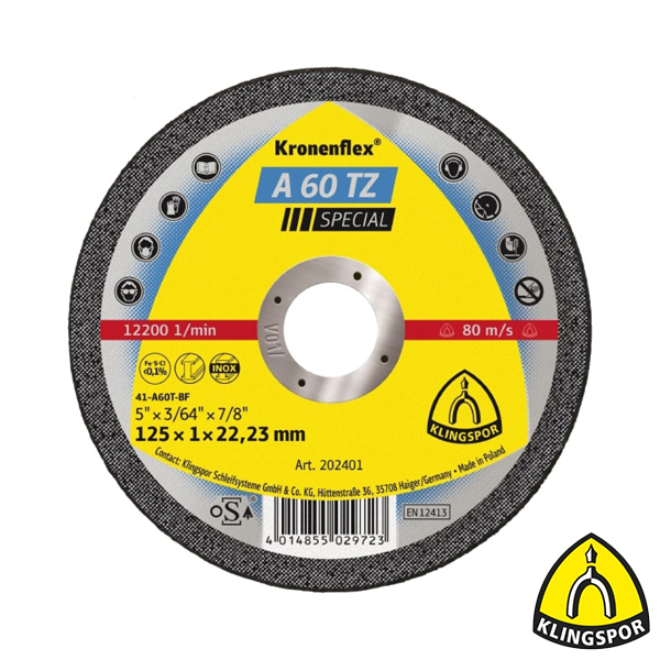 Doorslijpschijf SPECIAL A60TZ 115X1