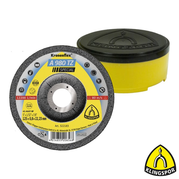 Doorslijpschijf SPECIAL A980TZ 125×0.8