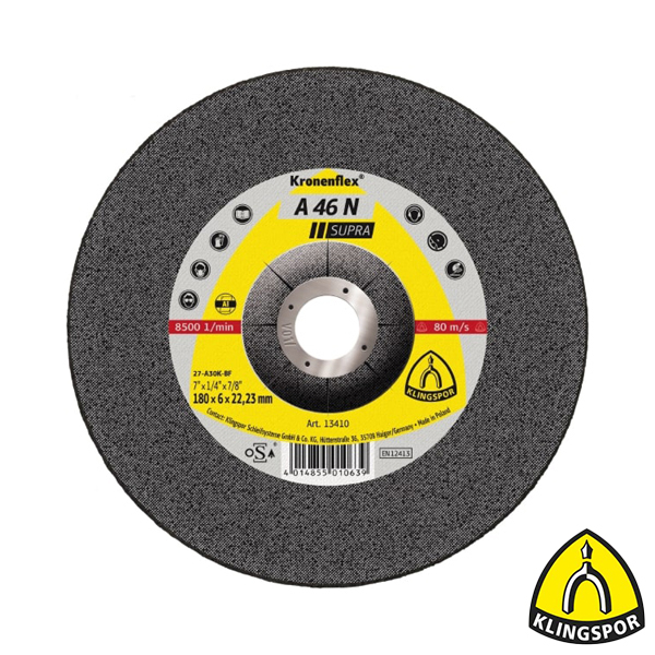 Doorslijpschijf SUPRA A46N 125X2.5 Alu