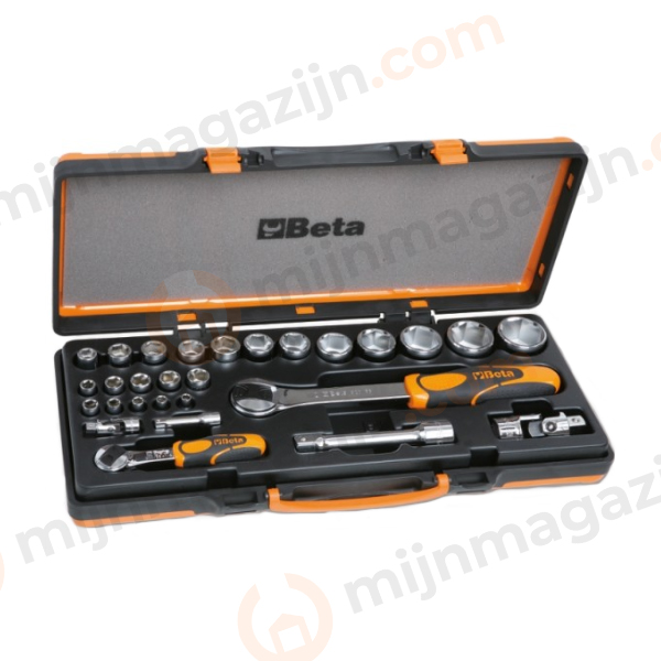 Beta 902A/C22 dopsleutelset 1/4 en 1/2 28 delig