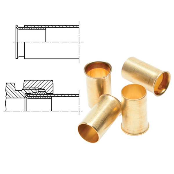 Steunhuls messing 13mm buis 15×13