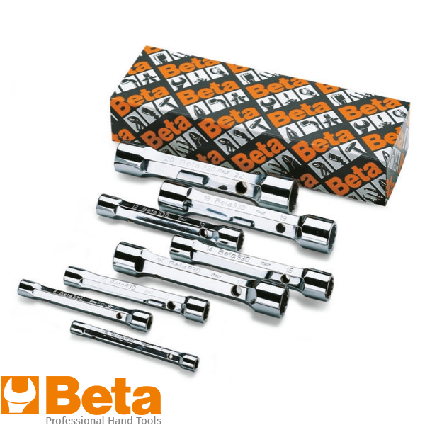Beta 930/S8  pijpsleutel-set zwaar 12K 8 delig
