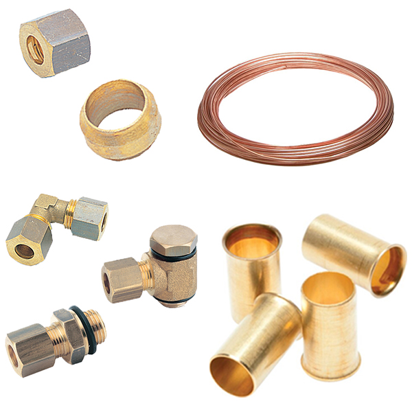 Knelkoppelingen messing