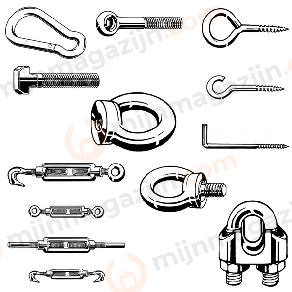 Haak/oog/kabel producten