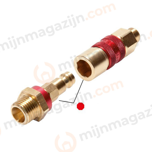 Snelkoppeling rood codering