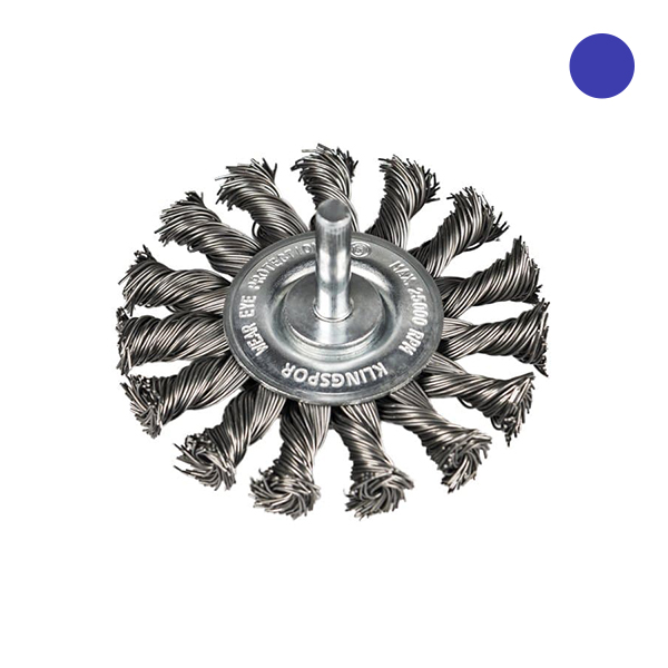 Stiftrondborstel RVS getordeerd