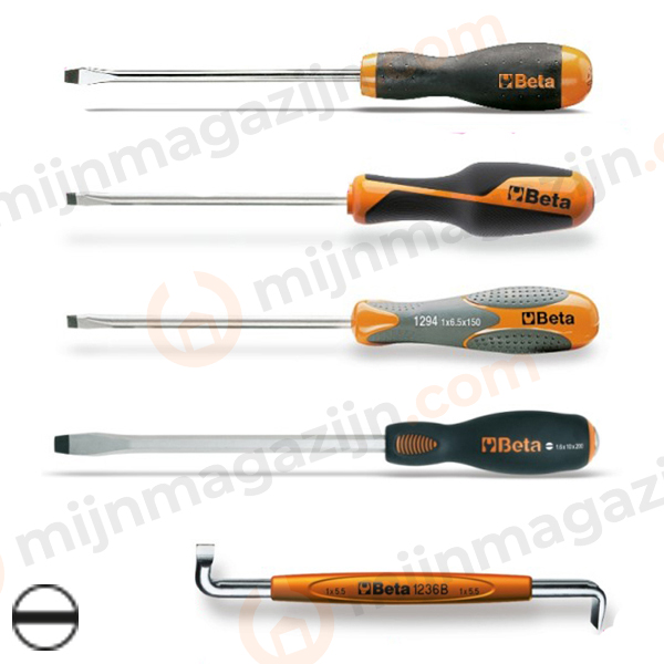 Schroevendraaiers plat