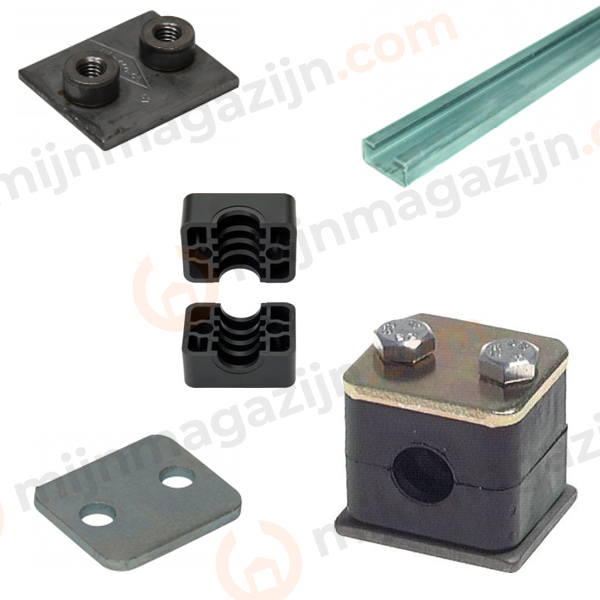 Hydrauliekbuis klemmen