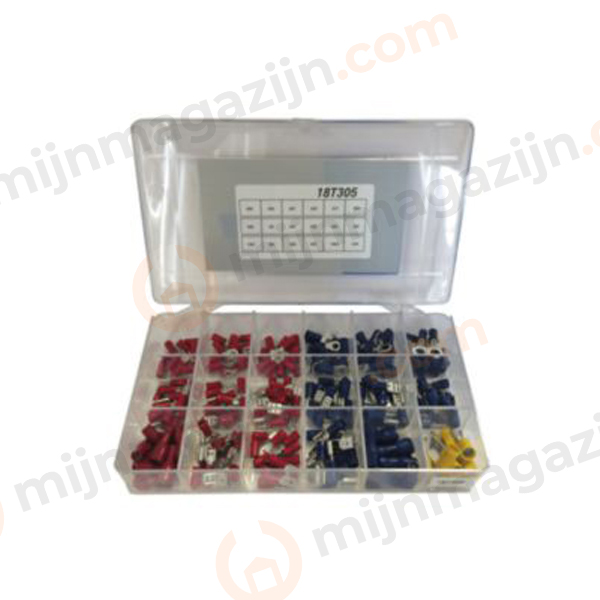 Assortimenten in plastic doos